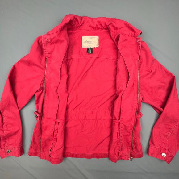 Vintage Womens Lauren Ralph Lauren Red Utility Jacket | Size L - Picture 3 of 9